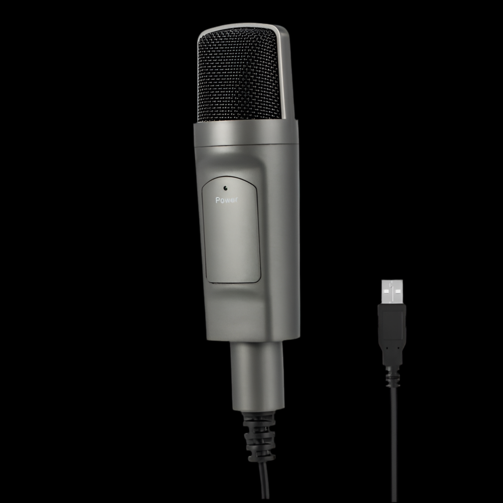 USB Condenser Microphone Computer Desktop Live Recording Wired Microphone