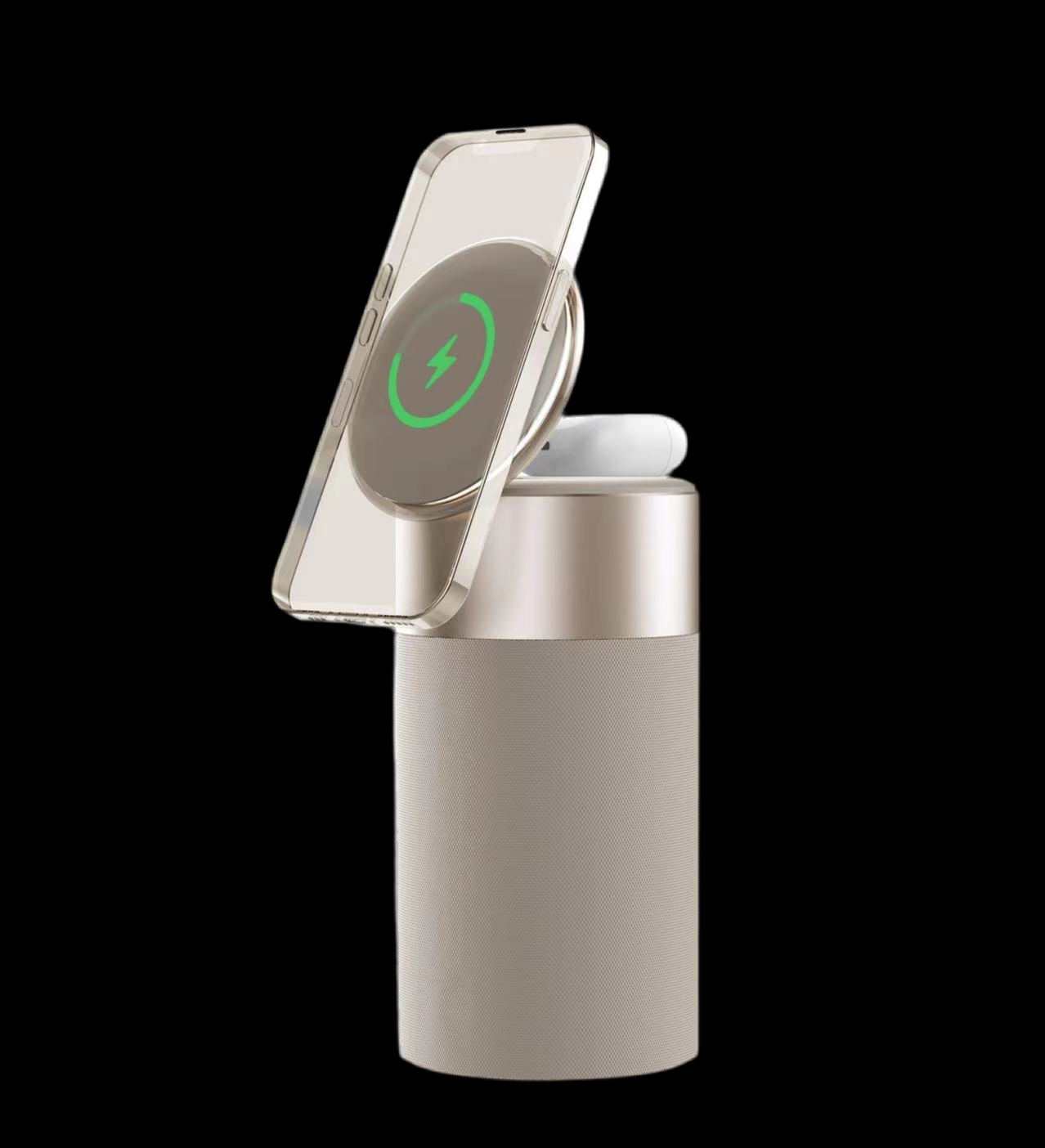 All-in-One Wireless Charger & Speaker Lamp