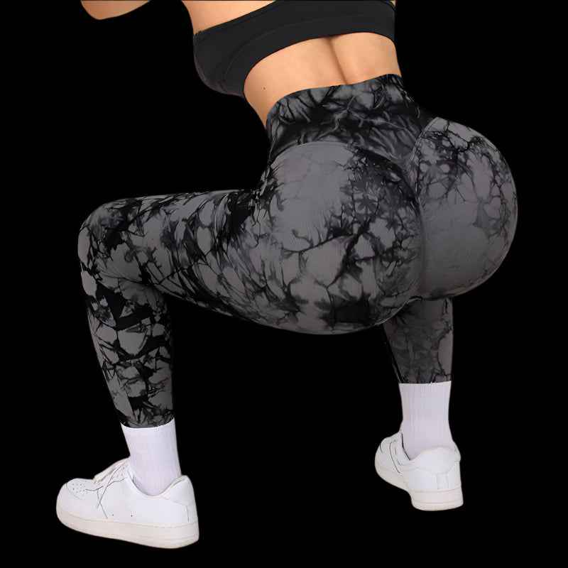 Tie-Dye Yoga Leggings | Push-Up & High-Waist
