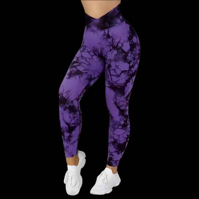 Tie-Dye Yoga Leggings | Push-Up & High-Waist