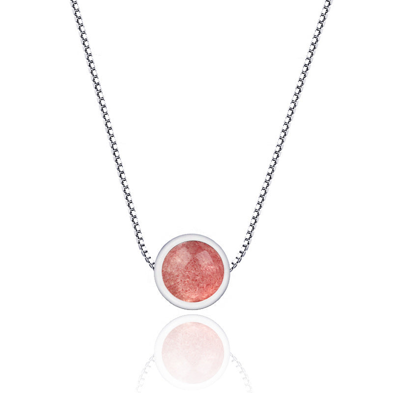 Strawberry Necklace Silver