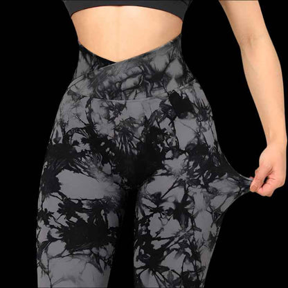 Tie-Dye Yoga Leggings | Push-Up & High-Waist