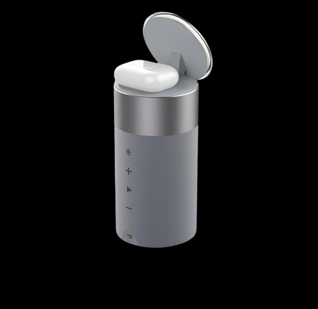 All-in-One Wireless Charger & Speaker Lamp