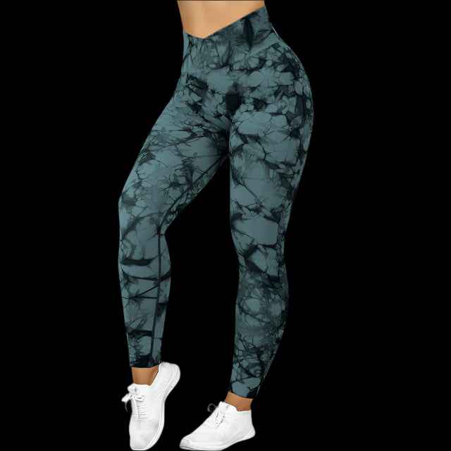 Tie-Dye Yoga Leggings | Push-Up & High-Waist