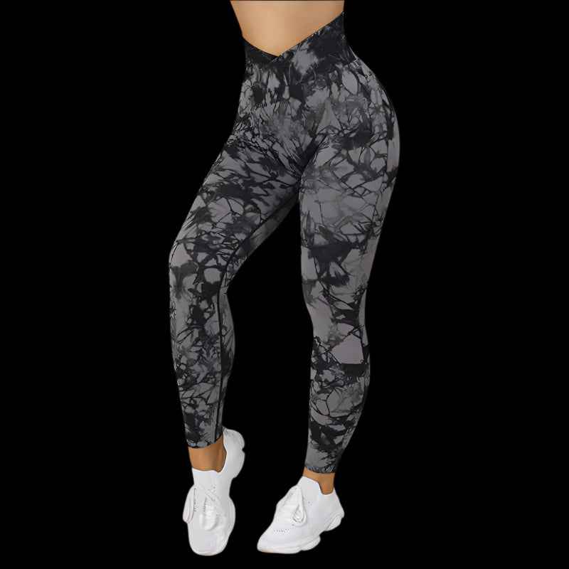 Tie-Dye Yoga Leggings | Push-Up & High-Waist