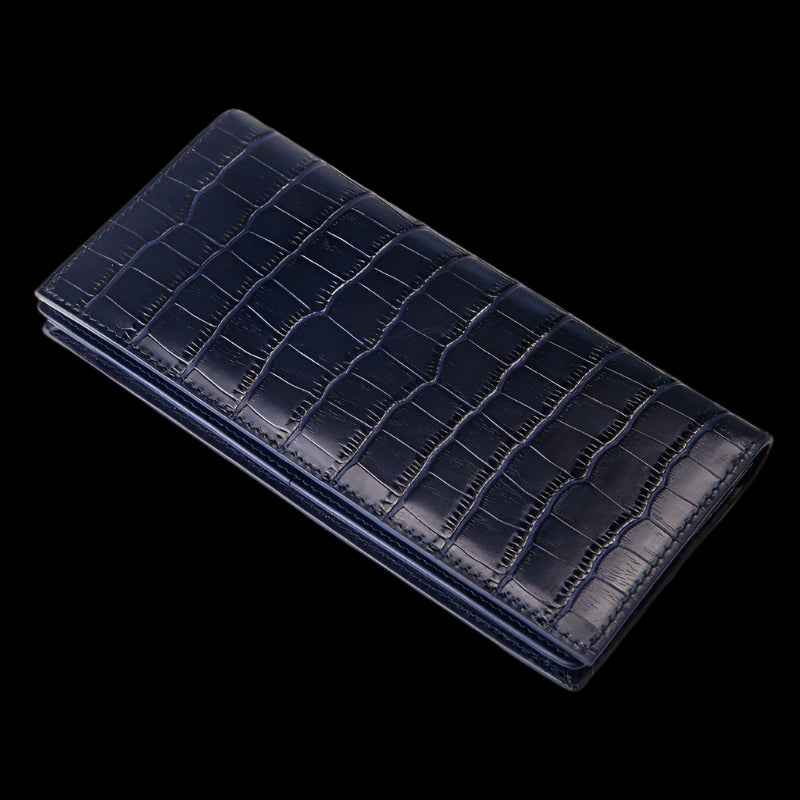 Crocodile Leather Pattern Long Wallet