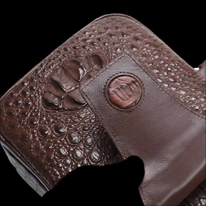 Crocodile Leather Crossbody Bag | Casual Chest & Sling Bag