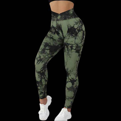 Tie-Dye Yoga Leggings | Push-Up & High-Waist