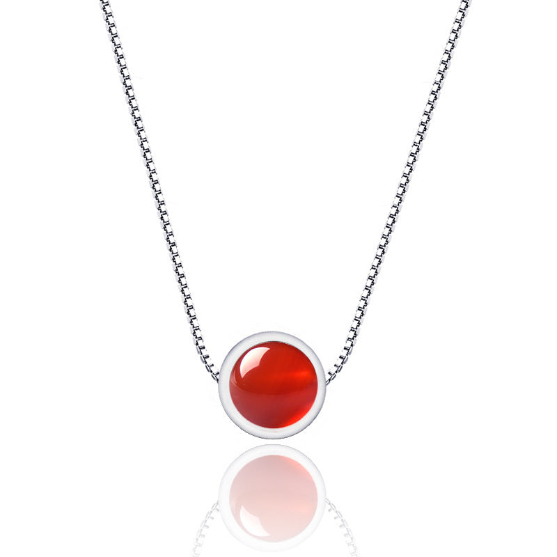 Strawberry Necklace Silver