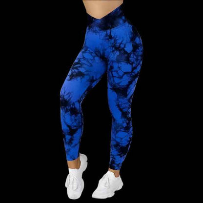 Tie-Dye Yoga Leggings | Push-Up & High-Waist