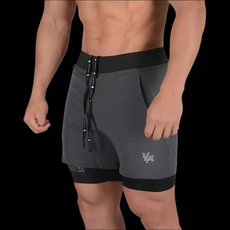 Running Shorts with Quick-Drying Fabric
