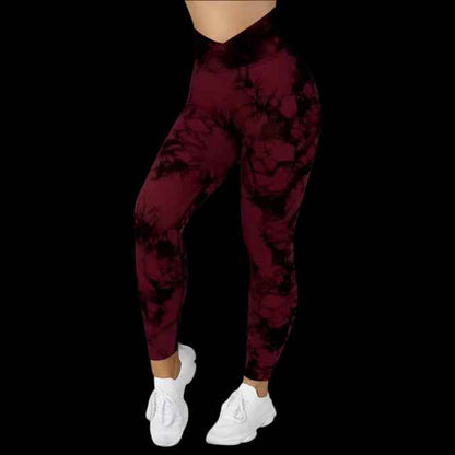 Tie-Dye Yoga Leggings | Push-Up & High-Waist