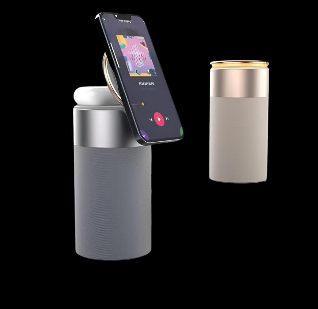 All-in-One Wireless Charger & Speaker Lamp