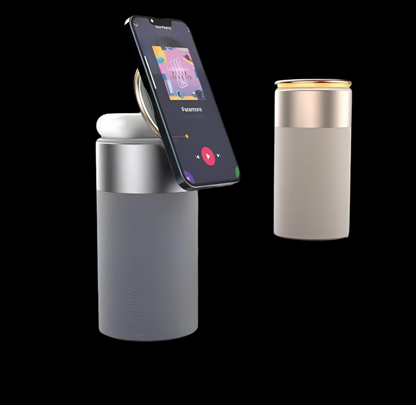 All-in-One Wireless Charger & Speaker Lamp