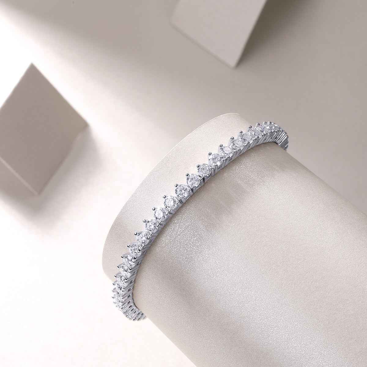 Mosan Diamond Bracelet Silver