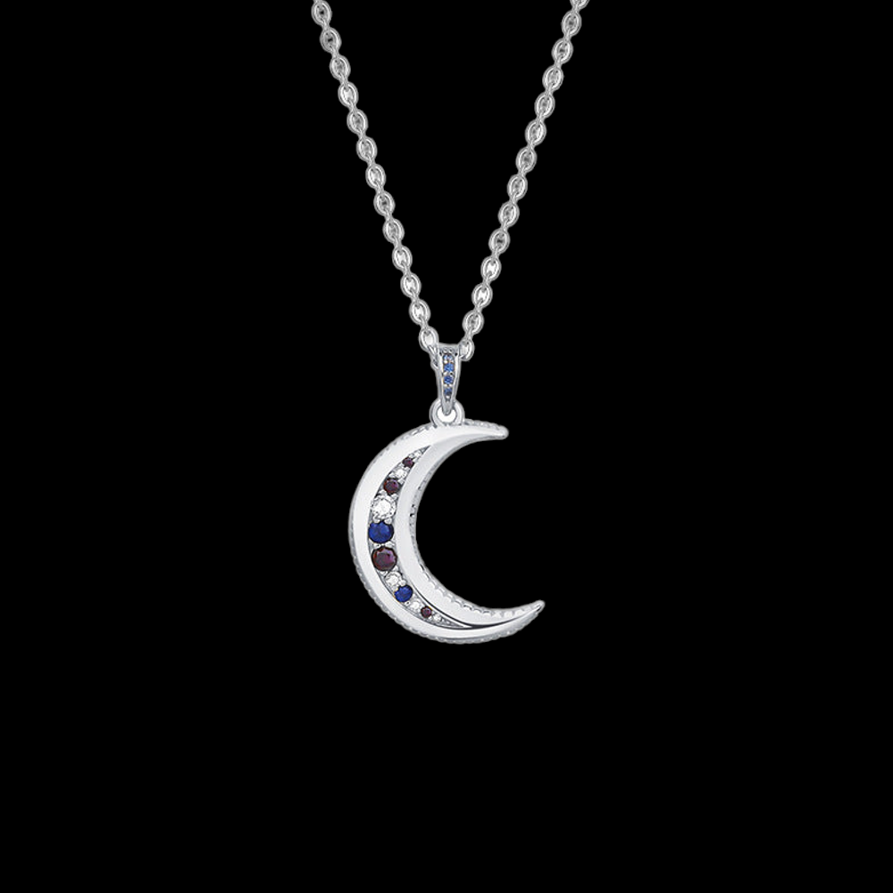 Half Moon Necklace Silver