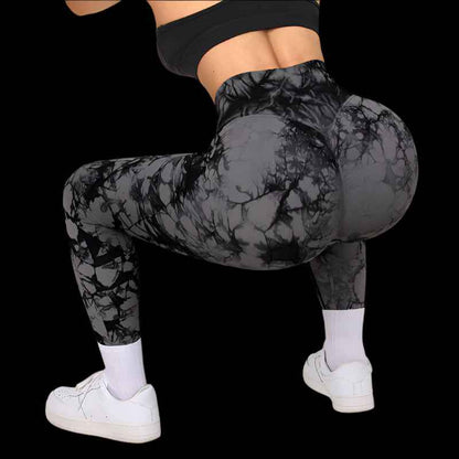 Tie-Dye Yoga Leggings | Push-Up & High-Waist