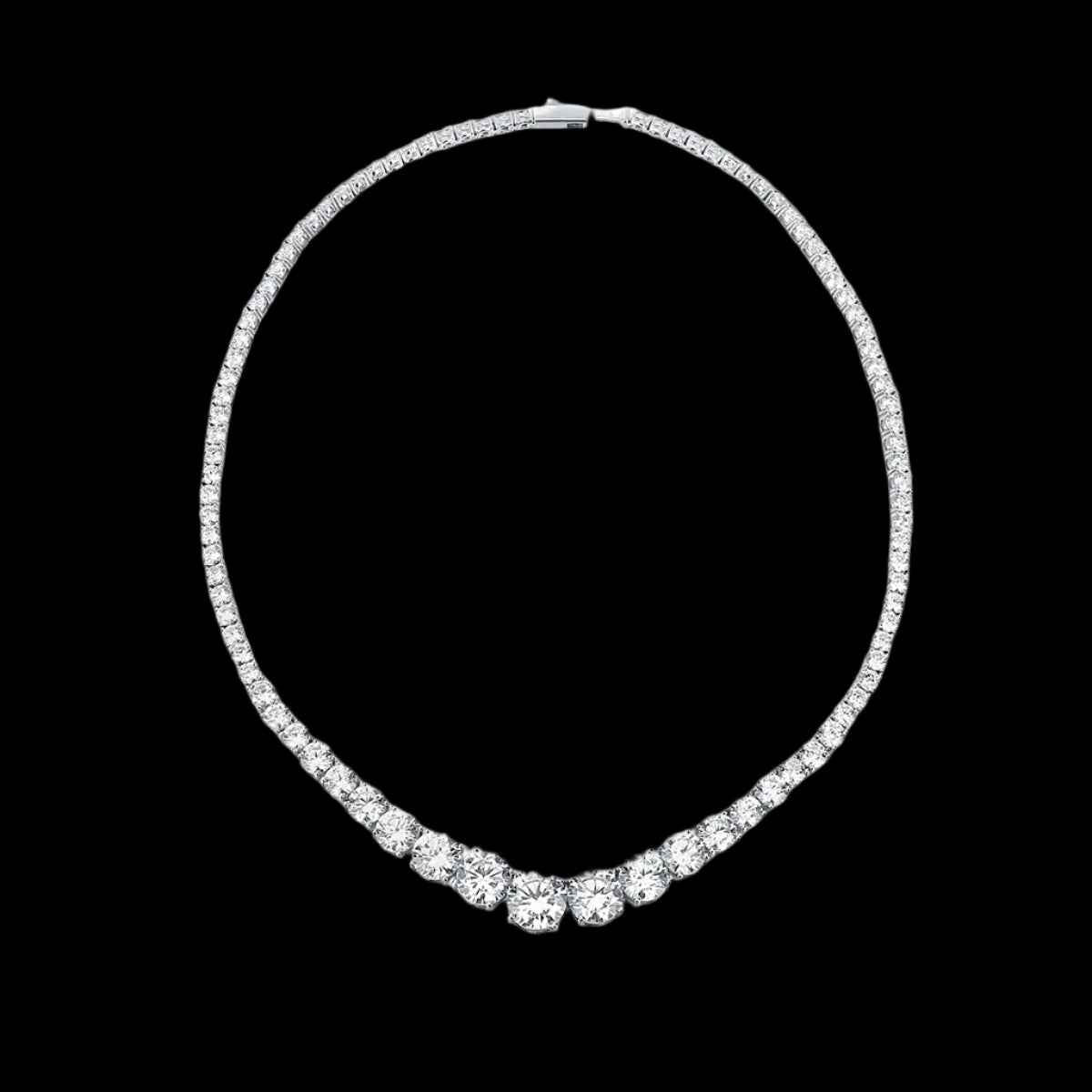 Full Iced Out Necklace Silver