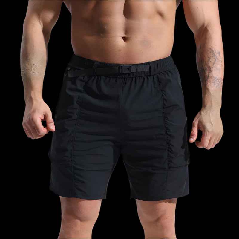 Shorts with Pockets and Elastic Waistband