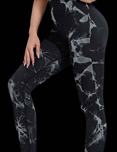 Tie-Dye Yoga Leggings | Push-Up & High-Waist