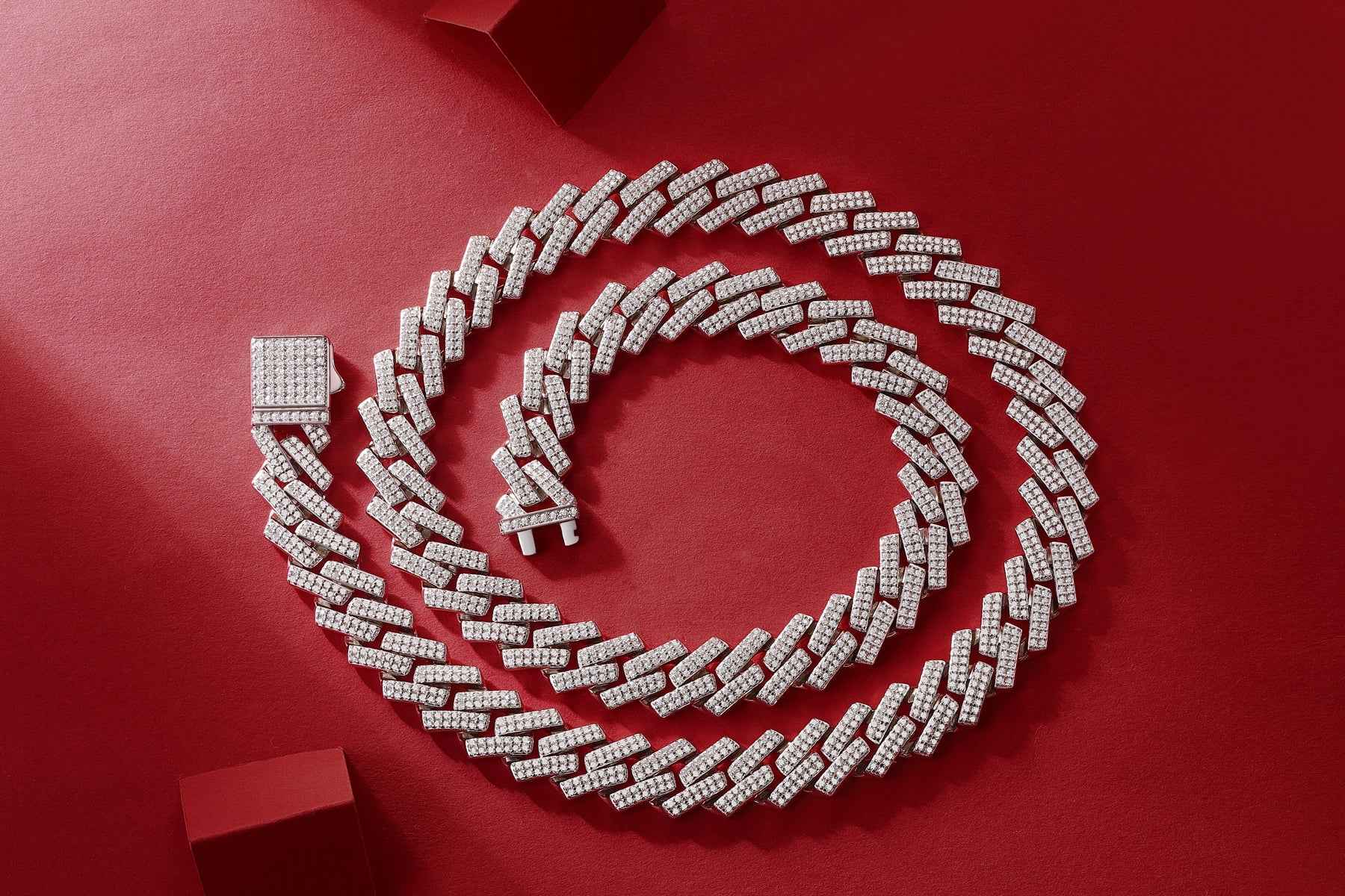 Mosan Diamond Necklace Silver