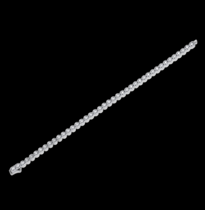 Round Tennis Bracelet Silver
