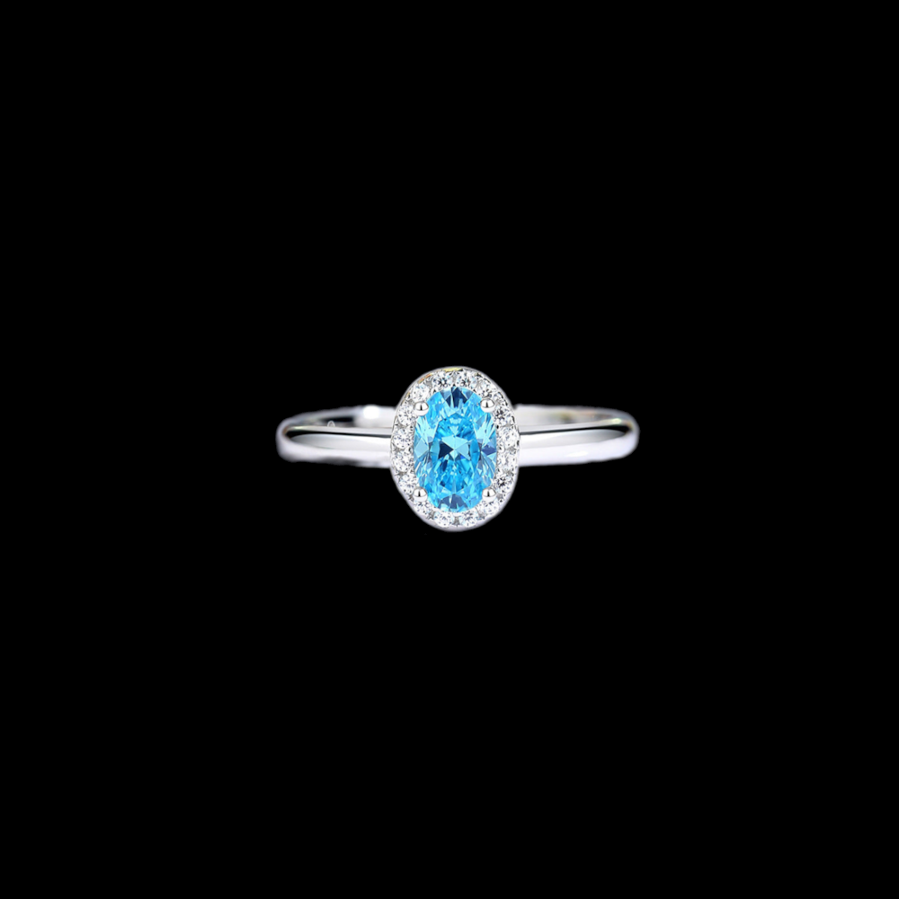 Cute Diamond Ring Silver